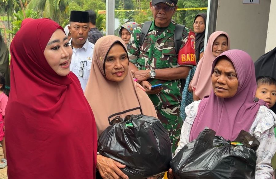 Lisda Serahkan Bantuan untuk Korban Bencana di Pesisir Selatan
